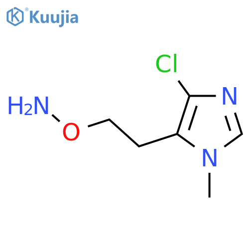 O-2-(4-chloro-1-methyl-1H-imidazol-5-yl)ethylhydroxylamine structure