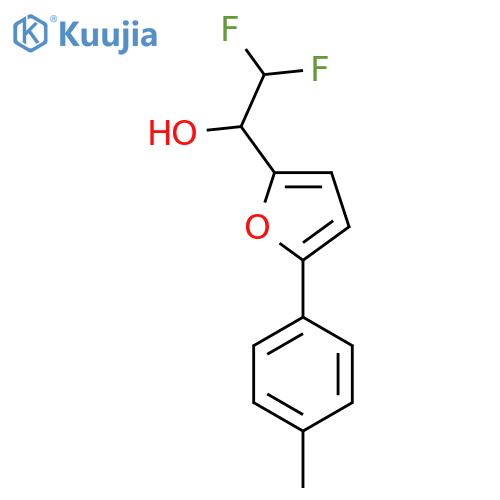 2,2-difluoro-1-5-(4-methylphenyl)furan-2-ylethan-1-ol structure