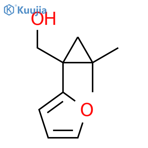 1-(furan-2-yl)-2,2-dimethylcyclopropylmethanol structure