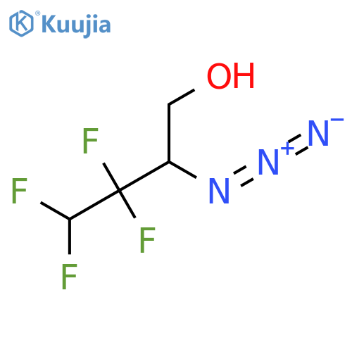 2-azido-3,3,4,4-tetrafluorobutan-1-ol structure