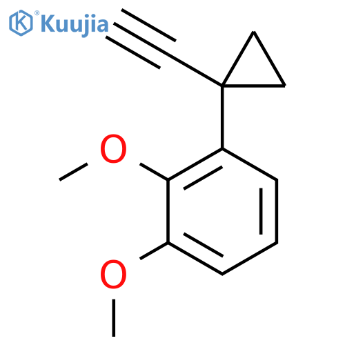 1-(1-ethynylcyclopropyl)-2,3-dimethoxybenzene structure