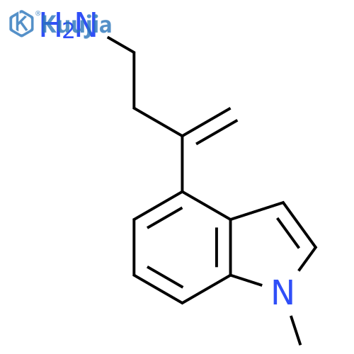 3-(1-methyl-1H-indol-4-yl)but-3-en-1-amine structure