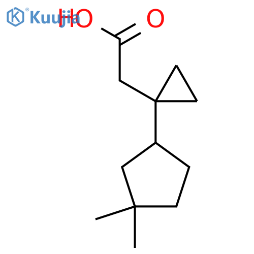 2-1-(3,3-dimethylcyclopentyl)cyclopropylacetic acid structure