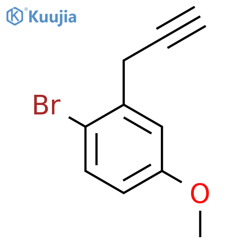 1-bromo-4-methoxy-2-(prop-2-yn-1-yl)benzene structure