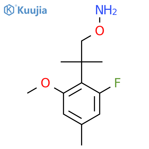 O-2-(2-fluoro-6-methoxy-4-methylphenyl)-2-methylpropylhydroxylamine structure