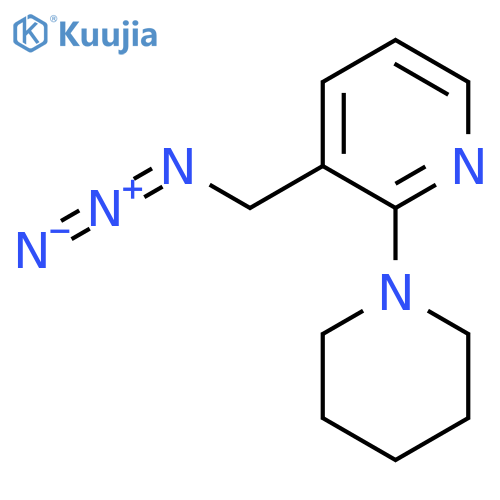 3-(Azidomethyl)-2-(piperidin-1-yl)pyridine structure