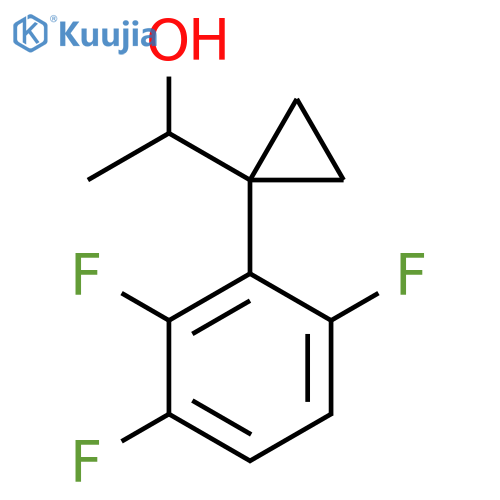 1-1-(2,3,6-trifluorophenyl)cyclopropylethan-1-ol structure