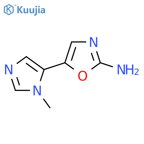 5-(1-methyl-1H-imidazol-5-yl)-1,3-oxazol-2-amine structure