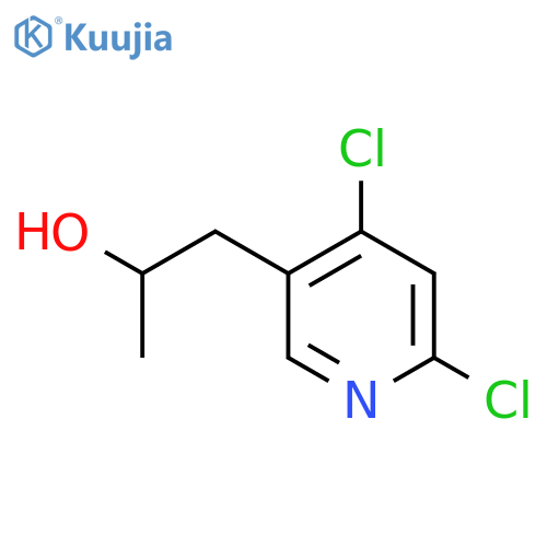 1-(4,6-dichloropyridin-3-yl)propan-2-ol structure