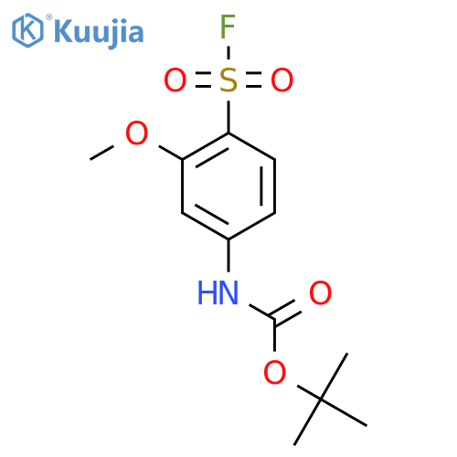 tert-butyl N-4-(fluorosulfonyl)-3-methoxyphenylcarbamate structure