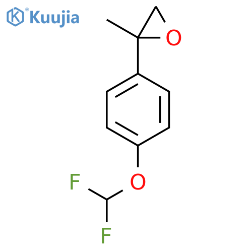 2-4-(difluoromethoxy)phenyl-2-methyloxirane structure