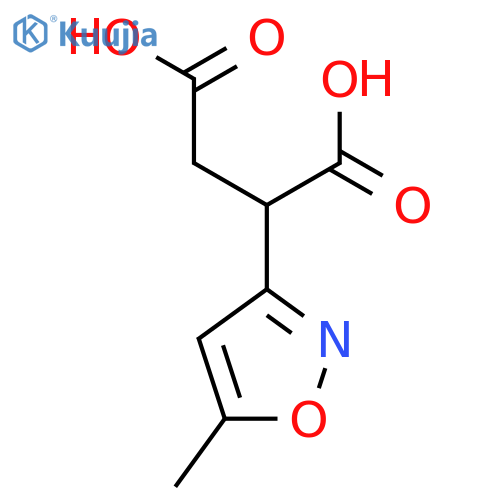 2-(5-methyl-1,2-oxazol-3-yl)butanedioic acid structure
