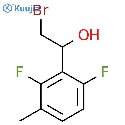 2-bromo-1-(2,6-difluoro-3-methylphenyl)ethan-1-ol structure
