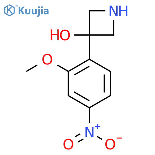 3-(2-methoxy-4-nitrophenyl)azetidin-3-ol structure