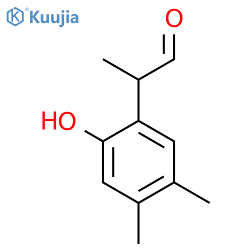 2-(2-hydroxy-4,5-dimethylphenyl)propanal structure