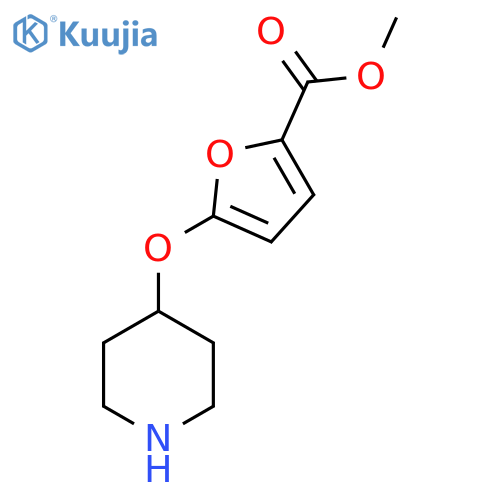 methyl 5-(piperidin-4-yloxy)furan-2-carboxylate structure