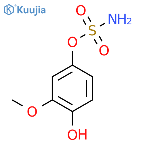 4-hydroxy-3-methoxyphenyl sulfamate structure