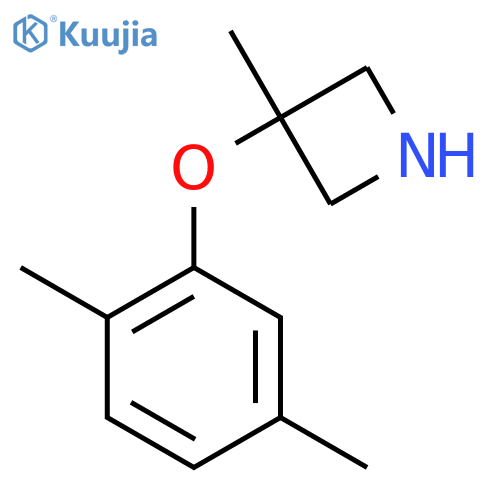 3-(2,5-dimethylphenoxy)-3-methylazetidine structure