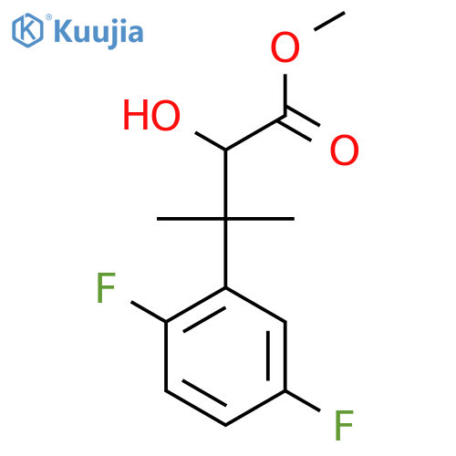 methyl 3-(2,5-difluorophenyl)-2-hydroxy-3-methylbutanoate structure