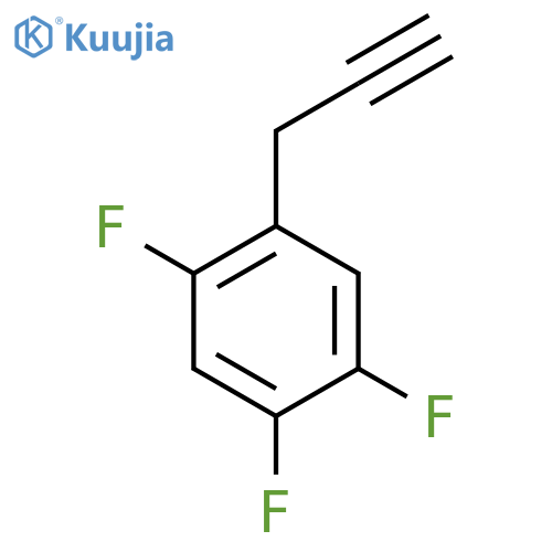 1,2,4-trifluoro-5-(prop-2-yn-1-yl)benzene structure