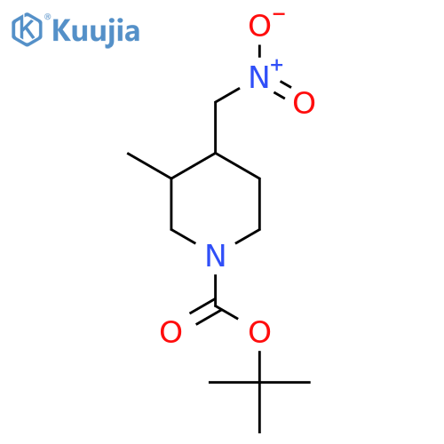 tert-butyl 3-methyl-4-(nitromethyl)piperidine-1-carboxylate structure