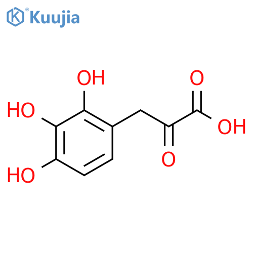 2-oxo-3-(2,3,4-trihydroxyphenyl)propanoic acid structure