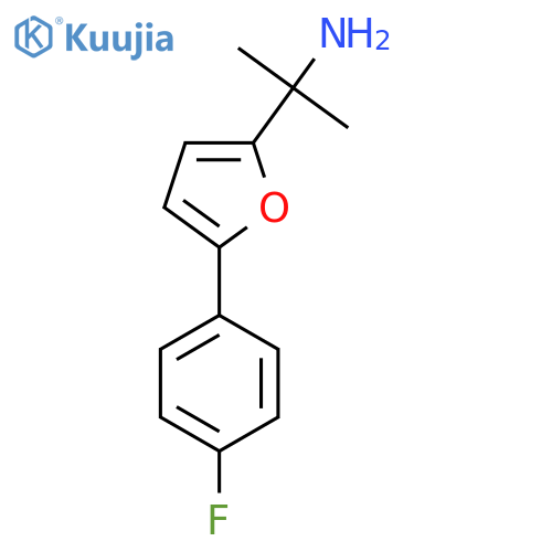 2-5-(4-fluorophenyl)furan-2-ylpropan-2-amine structure
