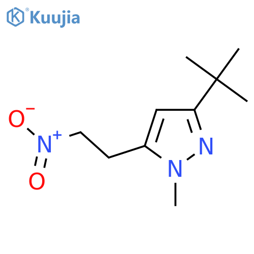 3-tert-butyl-1-methyl-5-(2-nitroethyl)-1H-pyrazole structure