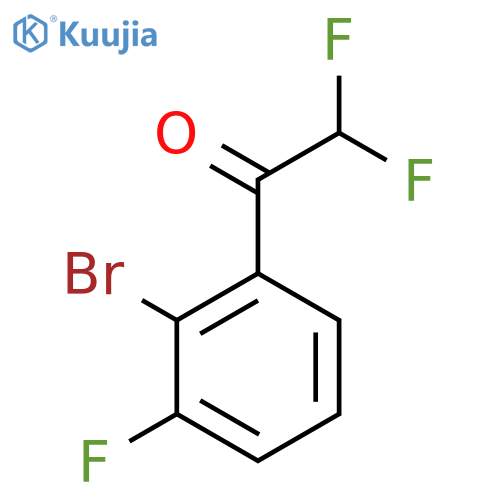 1-(2-bromo-3-fluorophenyl)-2,2-difluoroethan-1-one structure