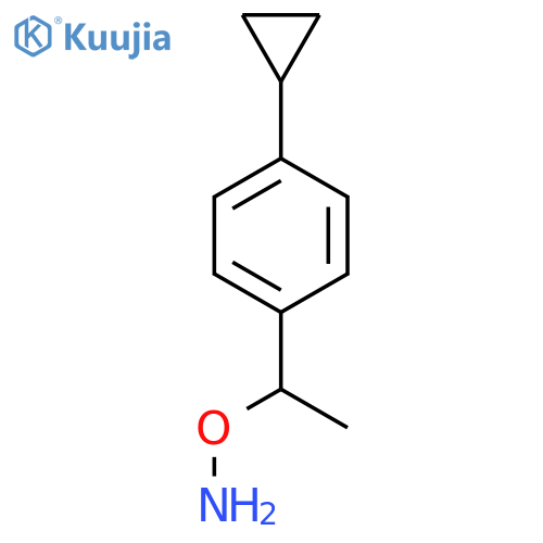 O-1-(4-cyclopropylphenyl)ethylhydroxylamine structure