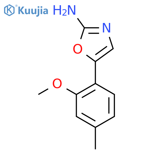 5-(2-methoxy-4-methylphenyl)-1,3-oxazol-2-amine structure