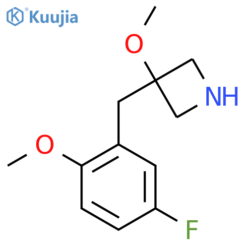 3-(5-fluoro-2-methoxyphenyl)methyl-3-methoxyazetidine structure