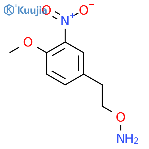 O-2-(4-methoxy-3-nitrophenyl)ethylhydroxylamine structure