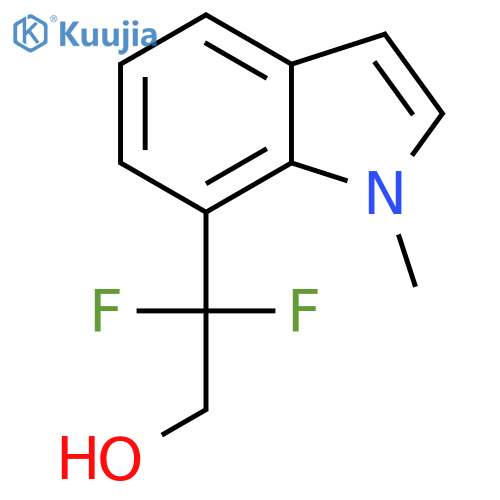 2,2-difluoro-2-(1-methyl-1H-indol-7-yl)ethan-1-ol structure