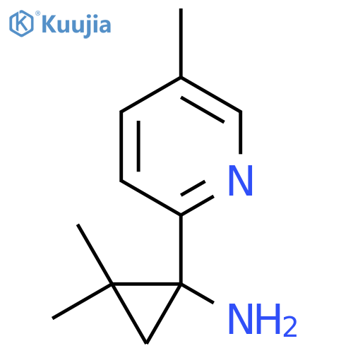 2,2-dimethyl-1-(5-methylpyridin-2-yl)cyclopropan-1-amine structure