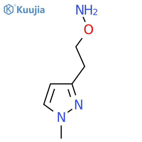 O-2-(1-methyl-1H-pyrazol-3-yl)ethylhydroxylamine structure