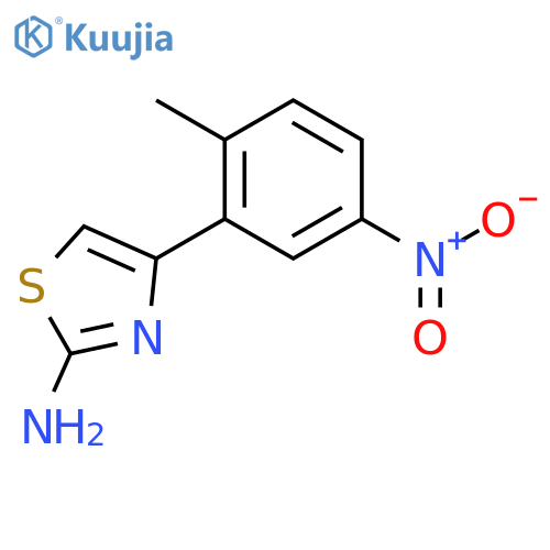 4-(2-methyl-5-nitrophenyl)-1,3-thiazol-2-amine structure