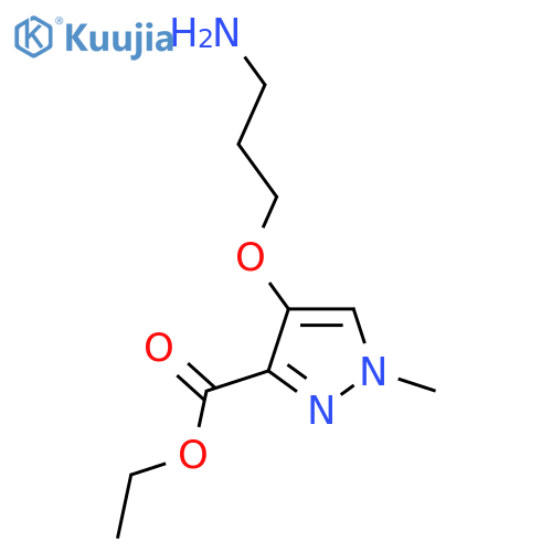 ethyl 4-(3-aminopropoxy)-1-methyl-1H-pyrazole-3-carboxylate structure