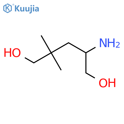 4-amino-2,2-dimethylpentane-1,5-diol structure