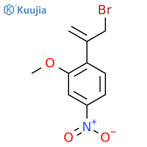 1-(3-bromoprop-1-en-2-yl)-2-methoxy-4-nitrobenzene structure