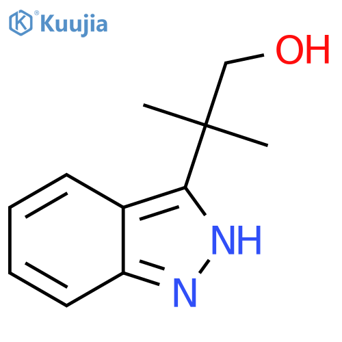 2-(1H-indazol-3-yl)-2-methylpropan-1-ol structure