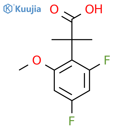 2-(2,4-difluoro-6-methoxyphenyl)-2-methylpropanoic acid structure