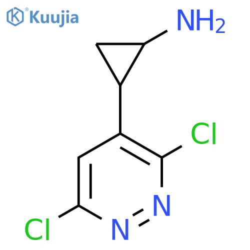 2-(3,6-dichloropyridazin-4-yl)cyclopropan-1-amine structure