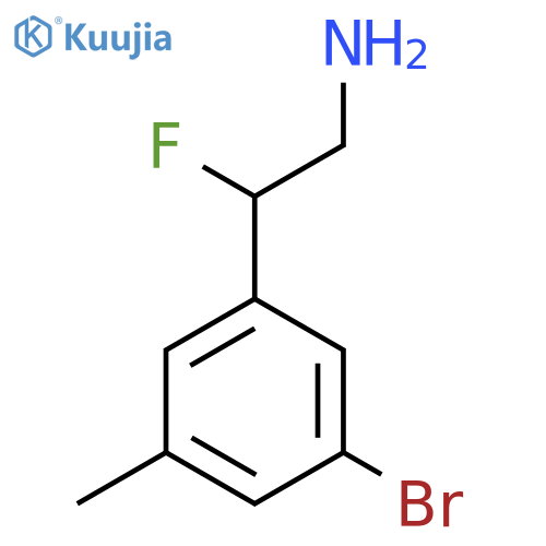 2-(3-bromo-5-methylphenyl)-2-fluoroethan-1-amine structure