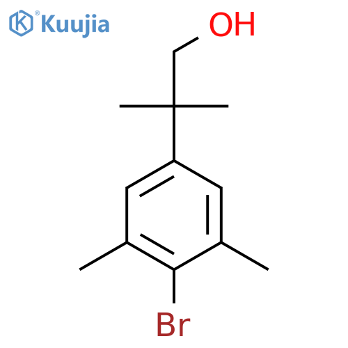 2-(4-bromo-3,5-dimethylphenyl)-2-methylpropan-1-ol structure