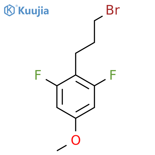2-(3-bromopropyl)-1,3-difluoro-5-methoxybenzene structure