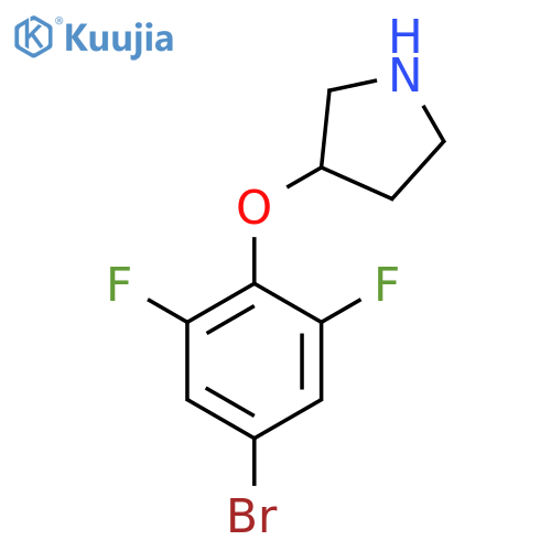 3-(4-bromo-2,6-difluorophenoxy)pyrrolidine structure