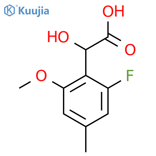 2-(2-fluoro-6-methoxy-4-methylphenyl)-2-hydroxyacetic acid structure