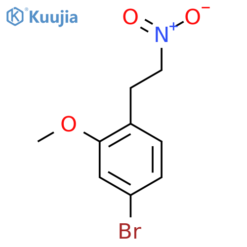 4-bromo-2-methoxy-1-(2-nitroethyl)benzene structure