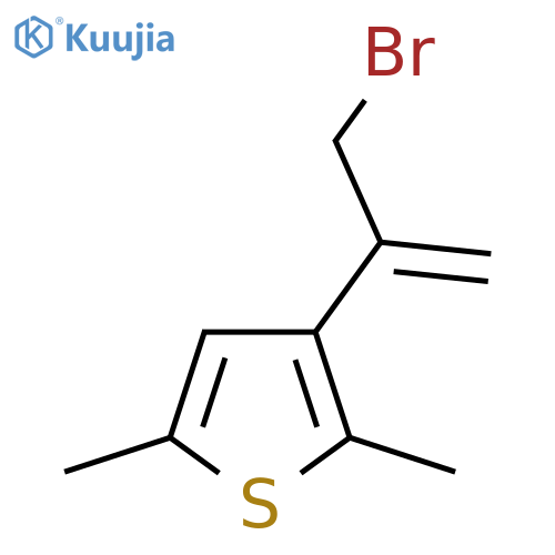 3-(3-bromoprop-1-en-2-yl)-2,5-dimethylthiophene structure